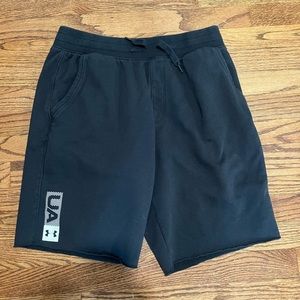 Large Black Under Armor cold gear cotton shorts